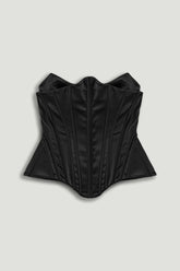 Sculpted Satin Corset Top